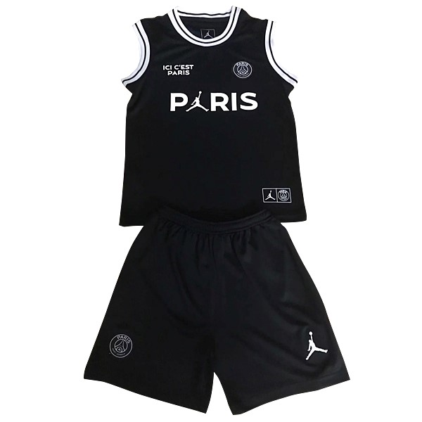JORDAN Camiseta Paris Saint Germain Conjunto De Sin Mangas Niños 2018/19 Negro